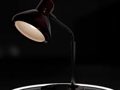 The lamp in 3D Low-poly 3D model