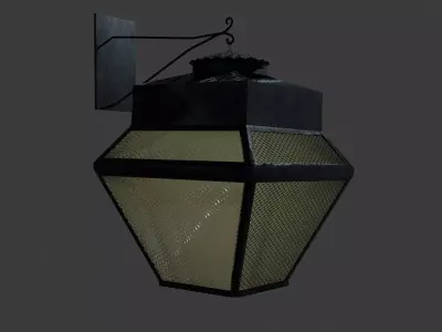 Colonial Street Lamp  Century XIX 3D model