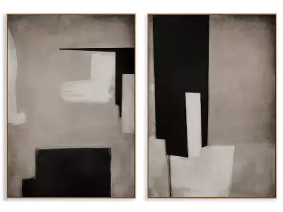 Abstract Painting Frame set 3D model 505
