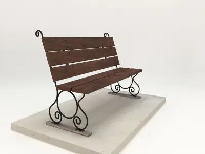 Park Bench 3D model