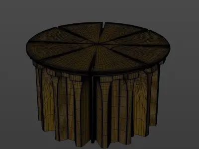 Pedestal in modern style 3D model