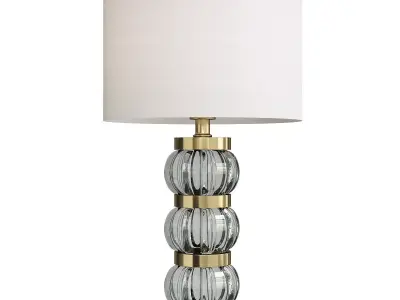 linna Smoked Gray Brass Gold by JONATHAN Y Low-poly 3D model