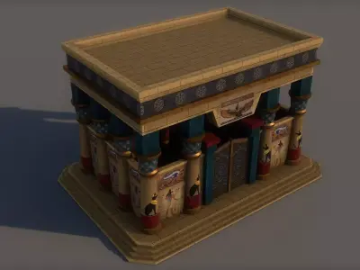 Ancient Egyptian Building Low-poly 3D model