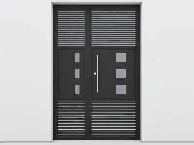 Aluminium door 105 3D model