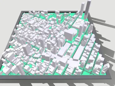 The High Line New York USA 3D model
