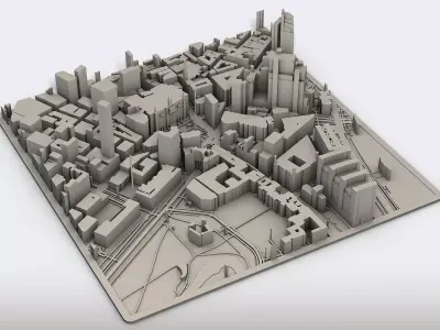 Part of London England 3D print model