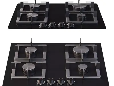 Bosch gaz plita Low-poly 3D model