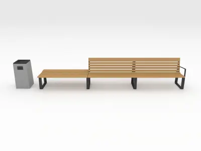 Bench Park 52 3D model
