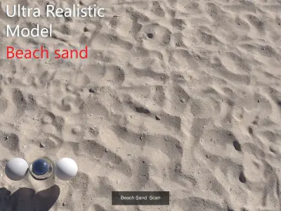 Ultra realistic Sand 3D Model Pack