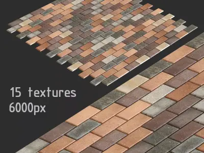 Paving slabs and 15 high resolution textures multimap Texture