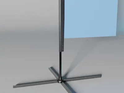 Rectangle Flag 3D model