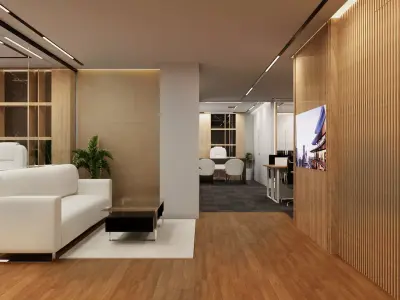 Office Interior 3D model 16
