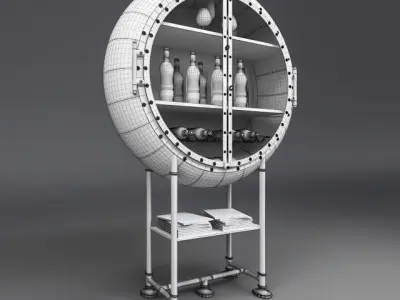 PORTHOLE BAR Restorationhardware  3D model