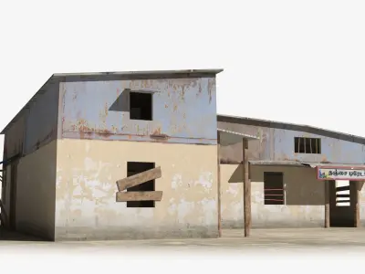 Slum x25 Low-poly 3D model purchase