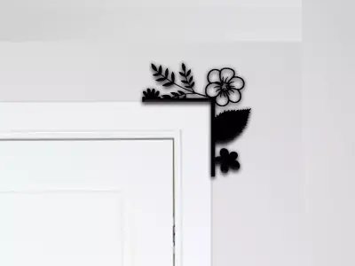 Flower Door Corner Decor 3D print model buy