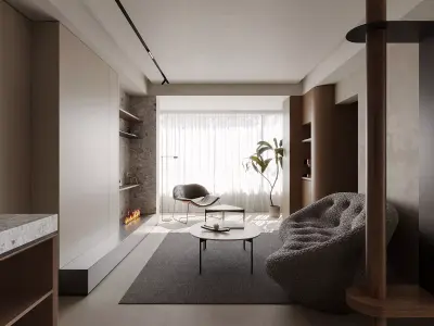 Modern Apartment 3D Model 3D model buy