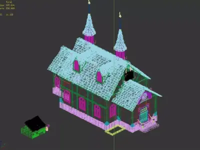 Rainbow City - Library 01 3D model