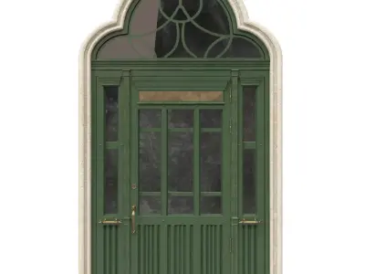 Entrance classic door 51 3D model