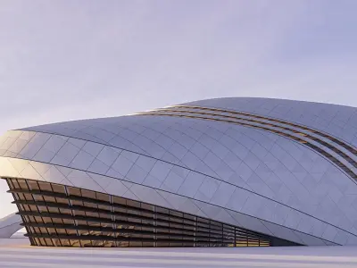 Futuristic building  50 3D model