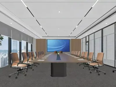  Modern Meeting Room 3D model