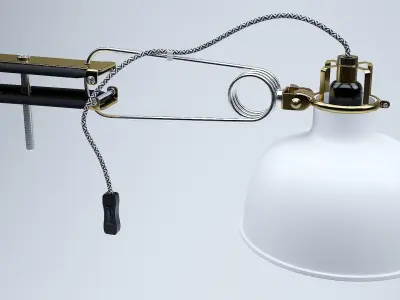 Ranarp Wall Clamp Spotlight 3D model