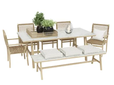 Outdoor furnitures Volumepack 16 models 3D model