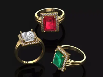 Ring 001 3D print model