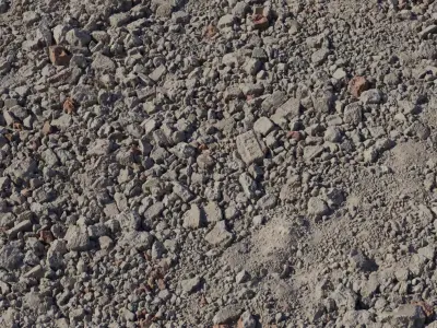 Ultra Realistic Demolition Rubble Ground Material Texture