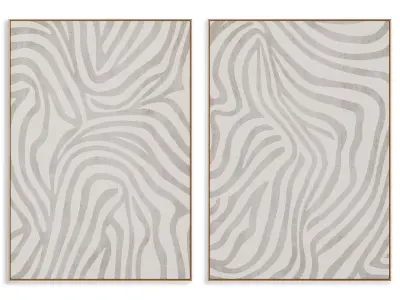 Abstract Painting Frame set 3D model 824