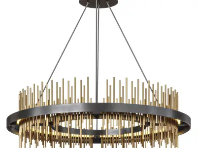 Gossamer Circular Pendant By Hubbardton Forge 3D model