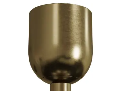 CEILING LIGHT ODYSSEY 3 LACQUERED BURNISHED BRASS Low-poly 3D model