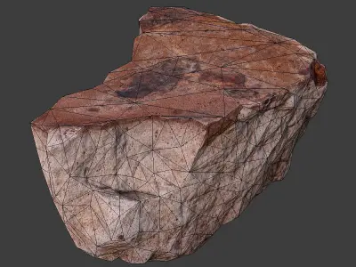 Cinder Debris Low-poly 3D model