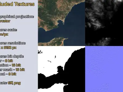 Gibraltar Gibraltar City Landscape 3D Model 3D model