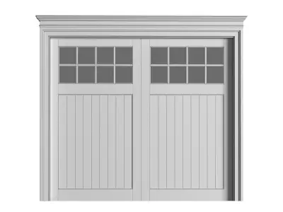 Automatic Classic Modern Garage Doors 3D model