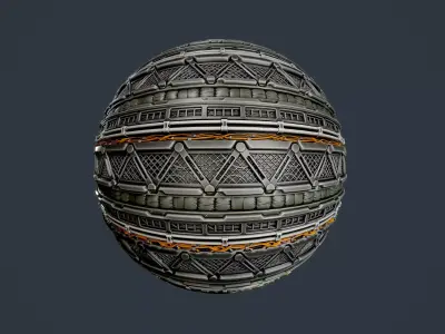 Sci-Fi Military Seamless PBR Texture 98 Texture