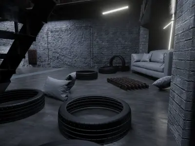 Loft Interior 3D model