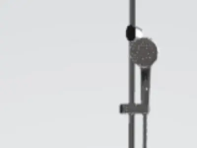 Modern Shower 3D Model with Sleek Design 3D model