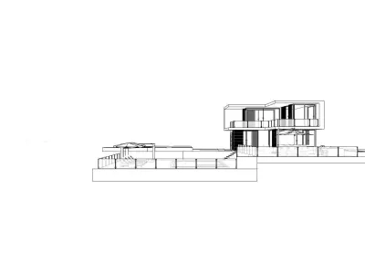 Casa Scene-villa-modern house 3D model 70