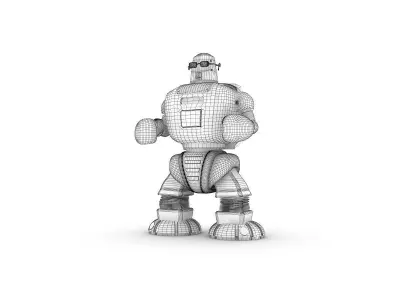 Funny Robot Character 3D model