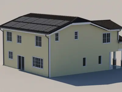 2 Story Residential Home 3D model