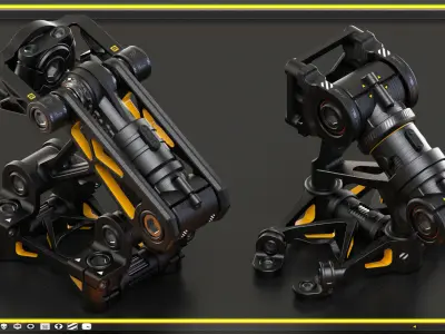 Sci-Fi Hard Surface KITBASH 490 DETAILS 3D model