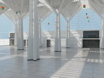 Convention and Exhibition Center 3 3D model