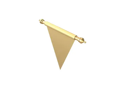 Pennant V2 008 Low-poly 3D model