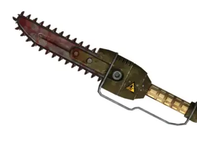 Fallout 3 Ripper Saw tactical wargaming 3D print model