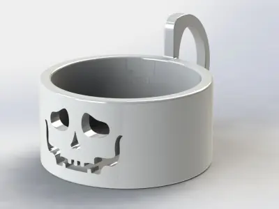 Keys Tray 11 Skull  3D print model