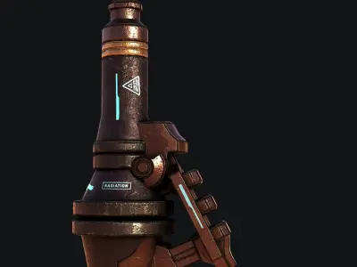 Sci-Fi Axe V2 Low-poly 3D model