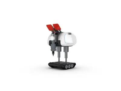 Funny Robot Character 3D model 4