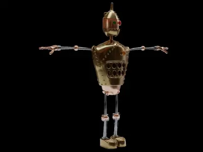 3D Tin Man Character 3D model