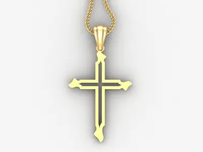 Cross Light Gold 4CP056 3DM STL 3D print model purchase