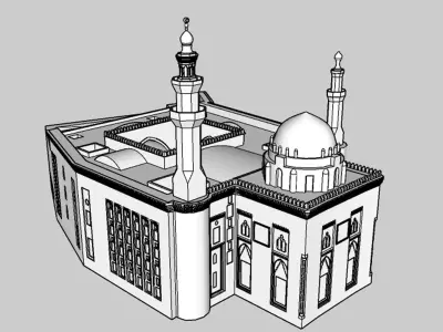 Mosque and Madrasa of Sultan Hassan 3D print model
